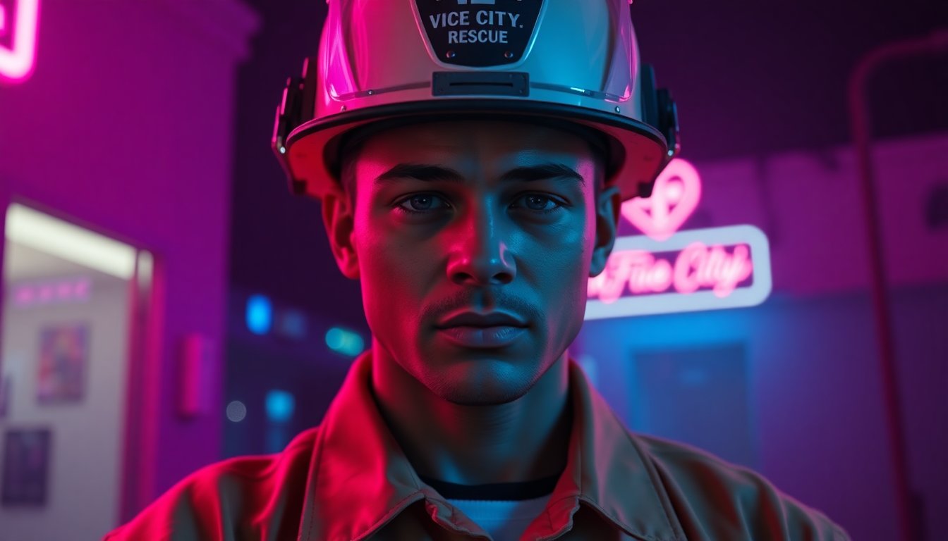 Vice City Fire Rescue Firefighter