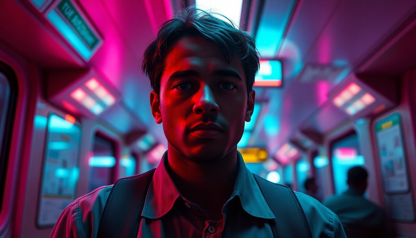 Rush-Hour Metro Commuter