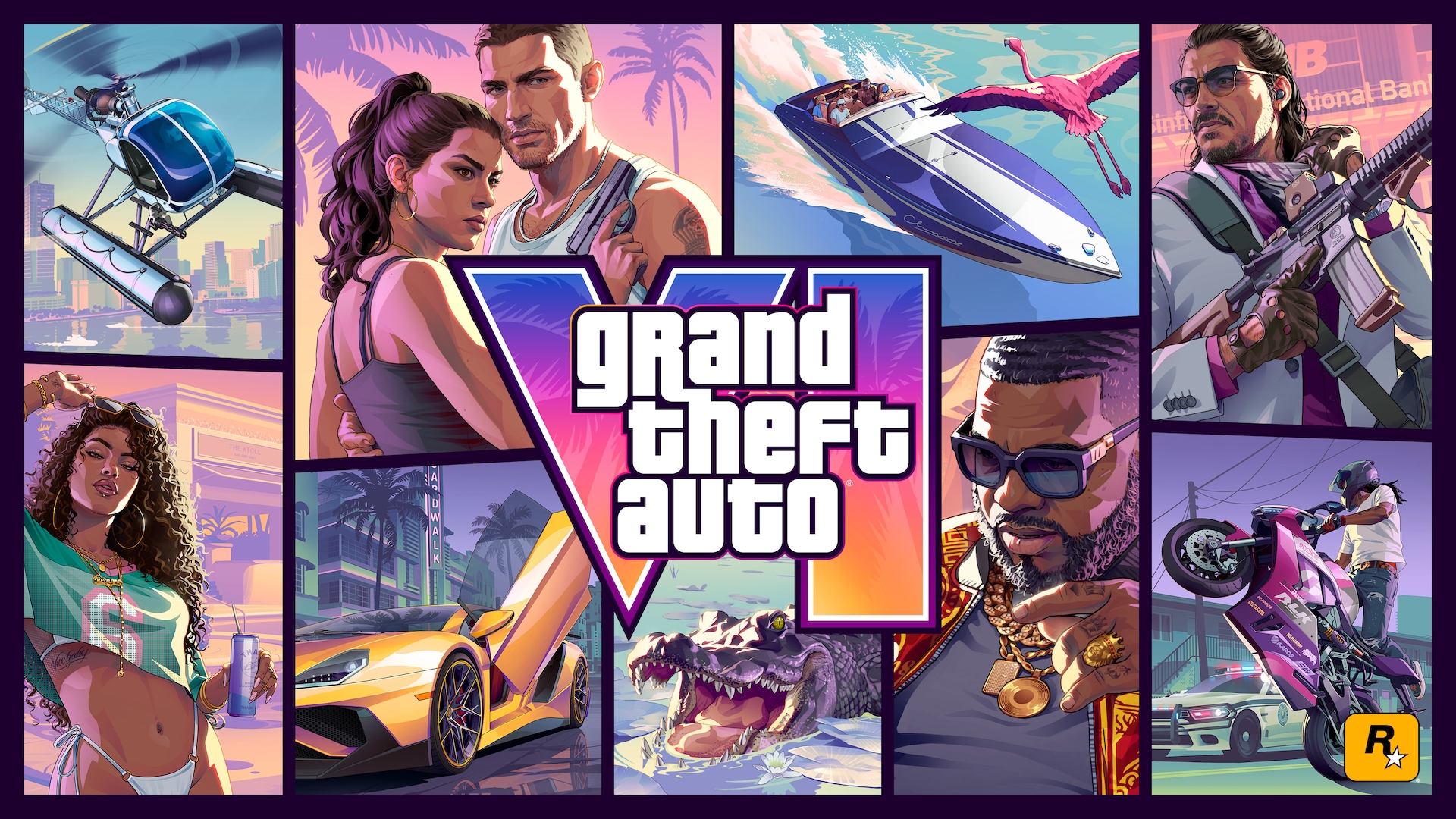 Official GTA VI cover art released by Rockstar Games